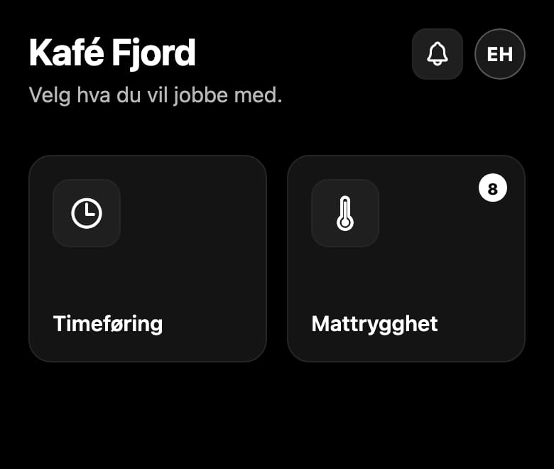 Die Startseite der App. Die Zahl zeigt die offenen Runden für heute an.